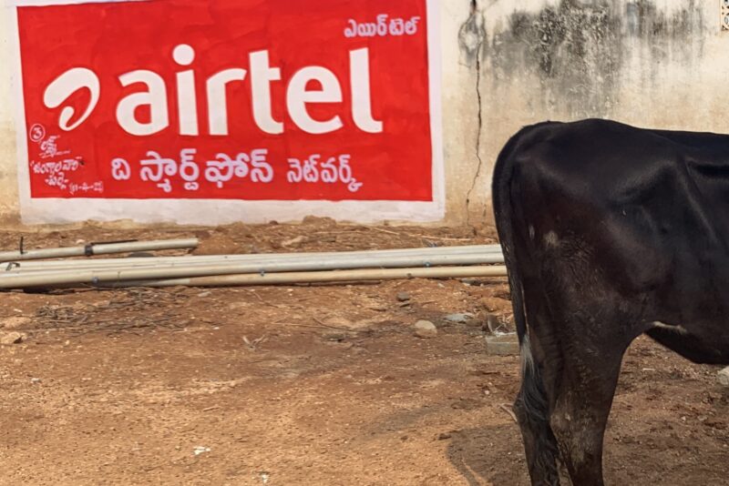 An advertisement for a mobile phone provider in India