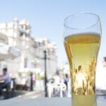A glass of beer