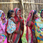 A group of women smiling